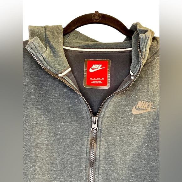 NIKE Hoodie Front Zip Green Size XS - Picture 4 of 9
